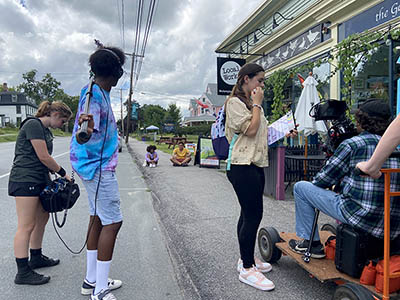 The Colonial Theatre's White Mountain Cinema Camp, a two-week filmmaking intensive for High School students ages 14–18, Bethlehem, NH
